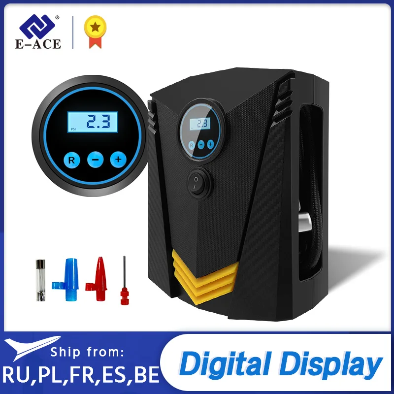 Цифровой насос для шин E ACE M05 автомобильный воздушный компрессор 150 PSI автомобиля