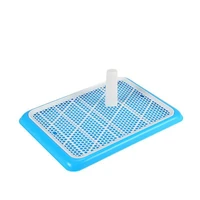 pet toilet portable dog litter box tray puppy loo training pad holder with hole fence durable mesh dog bedpan training room wc