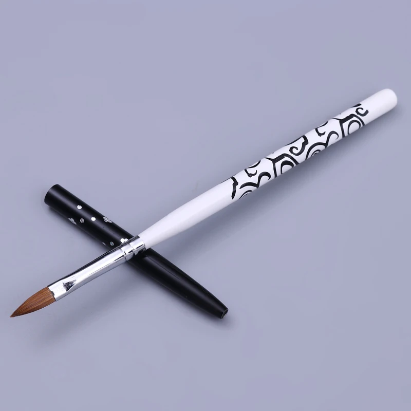 brush 3 1 шт. акриловый порошок жидкокристаллическое стекло акриловая чашка для ногтей Dappen Блюдо Крышка Чаша держатель чашки маникюрное оборудование инструменты для ногтей - Цвет: brush 3