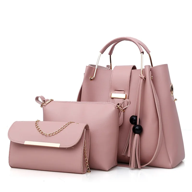 

Fashion Shoulder Bags For Women Solid Color Flap Hasp Composite Hard Handle Top-Handle Bag Casual Office Bucket Crossbody Bags