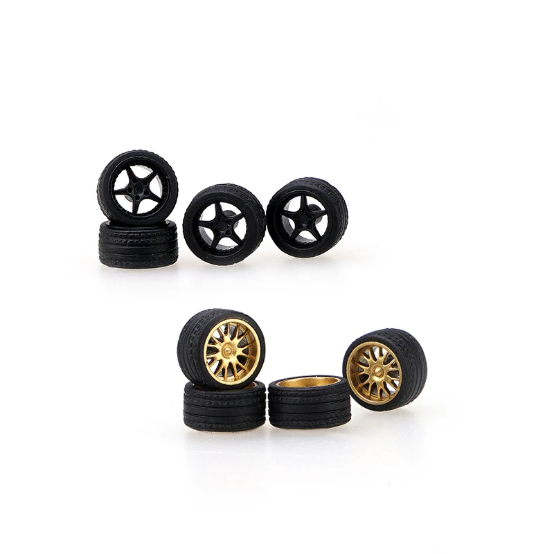 

1:64 CAR Modified Wheel Hub Black Skyline JDM GTR R34 DIY Stereoscopic Dollhouse Decoration Diorama Model Miniature Toys