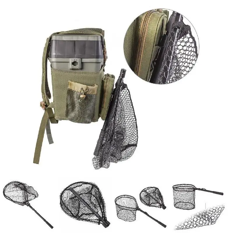 Складная рыболовная сеть из алюминиевого сплава складная нейлоновая сетка