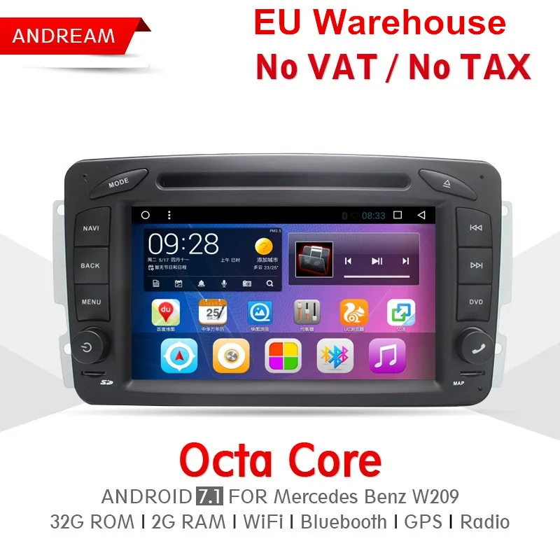 7 дюймов Восьмиядерный 2G ram 3 rom автомобильный dvd плеер стерео Android 1 Радио навигатор