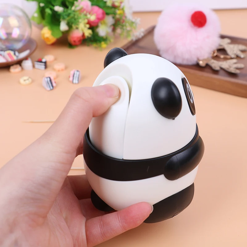

Home Decor boxes Kitchen Accessorie Automatic Toothpick Holder Box Cartoon Panda Toothpick Dispenser Hand Press Container