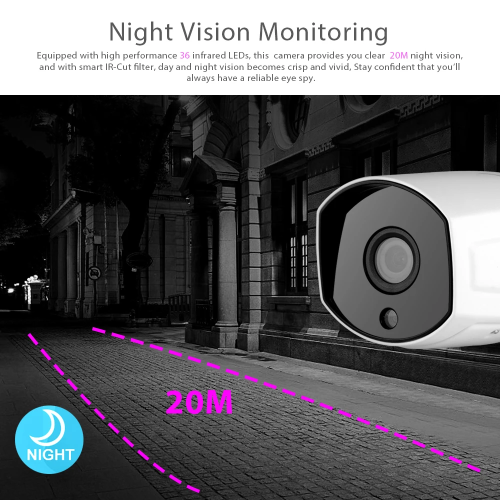 WANSCAM 4X Zoom 2.0MP IP камера 1080P наружная Водонепроницаемая инфракрасная ночного