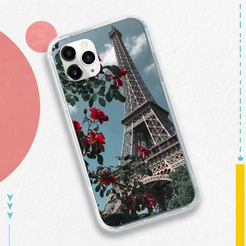 

Romantic Paris Eiffel ToweR Phone Case for iPhone 11 12 pro XS MAX 8 7 6 6S Plus X 5S SE 2020 XR