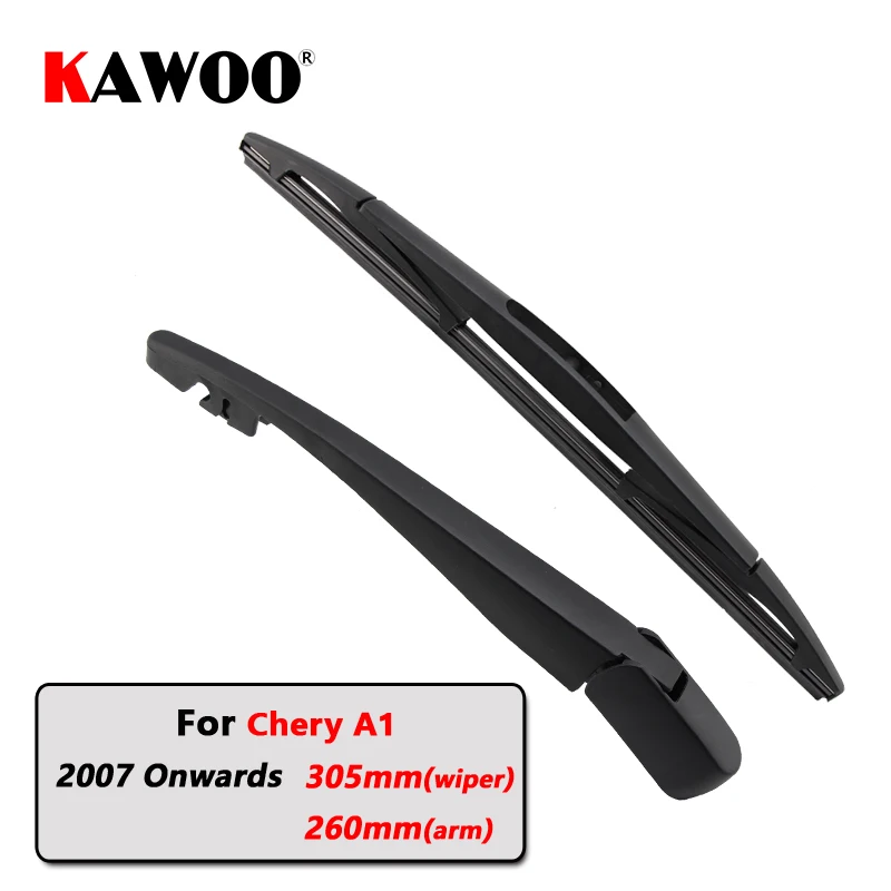 

KAWOO Car Rear Wiper Blades Back Window Wipers Arm For Chery A1 Hatchback (2007 Onwards) 305mm Auto Windscreen Blade Accessories