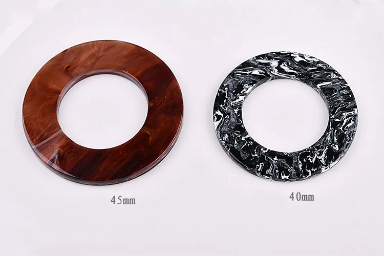 South Korean temperament retro water stripe Acetoic acid round ear decoration material package DIY earrings clip accessories | Украшения и