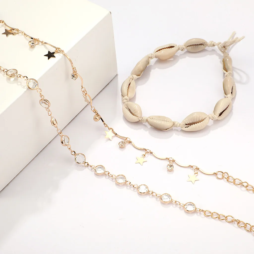 2020 девушки дикий с металлической фурнитурой Национальный анклет (браслет на ногу