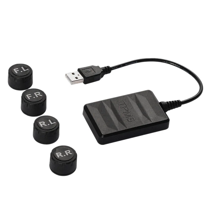 Автомобильная система контроля давления в шинах TPMS для Android USB дисплей навигации