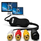 Оригинальный EZCAP AV S-Video USB 2,0 Аудио Видео карта захвата адаптер конвертер DVD DVR VHS для Win7 8 win10 Mac OS X 10,10
