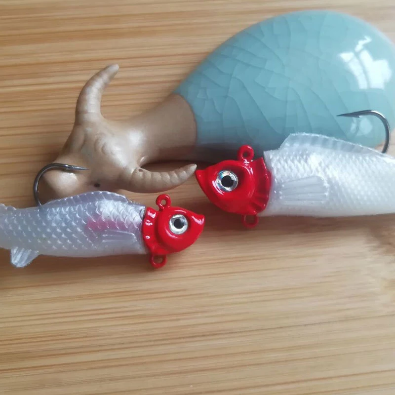 Воблер (Wobbler) Jig Head металлическая приманка 2 предмета Мягкая световой тела
