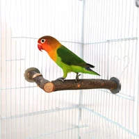 pet parrot bird standing stick wood pole bird cockatiel parakeet perches bite claw grinding toy bird cage accessories pet