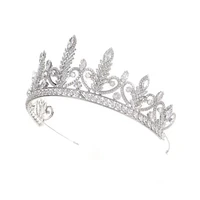eyer luxury pretty cubic zirconia royal tiara for weddingcrystal princess tiaras diadem for womengirlpromparty head jewelry