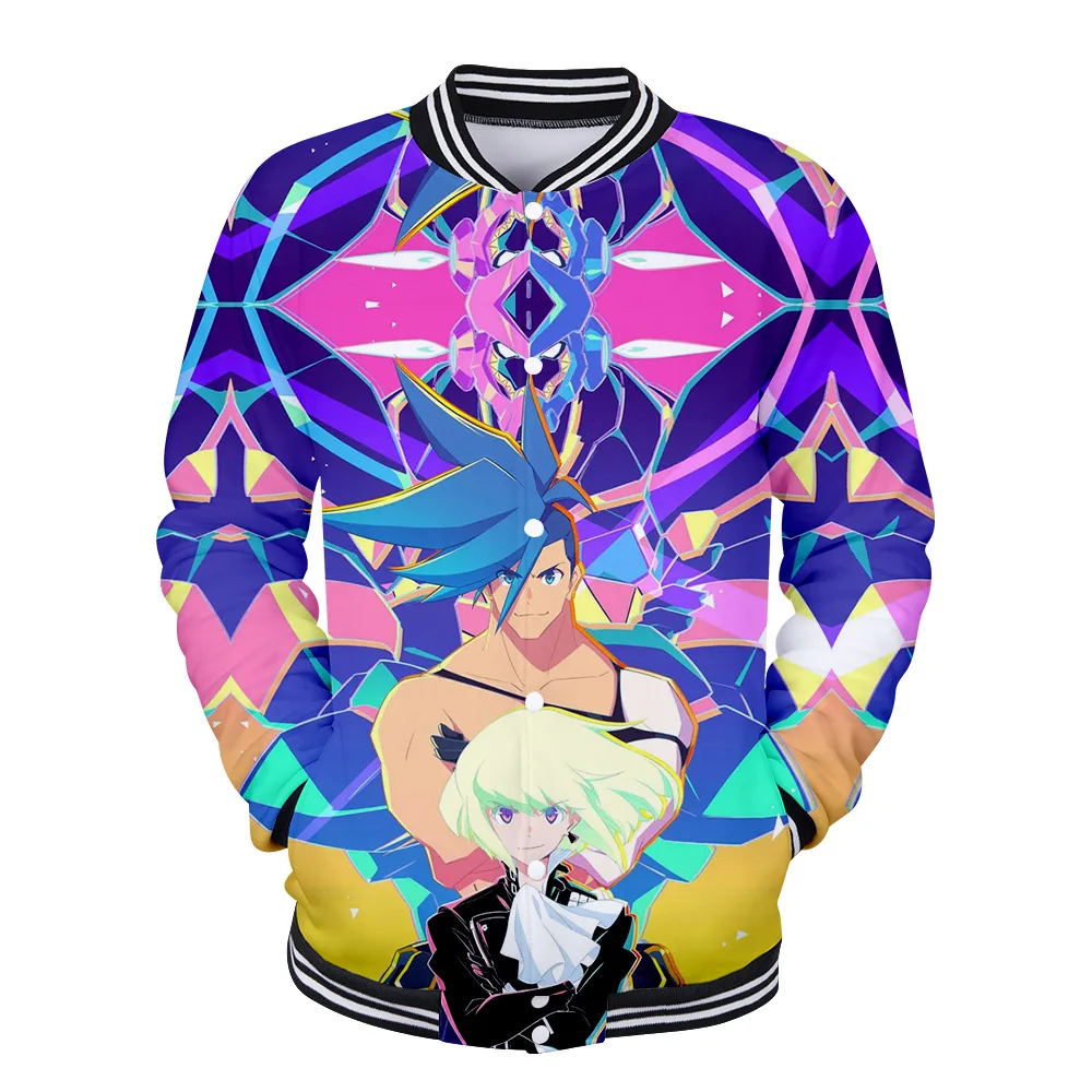 Японская бейсбольная куртка с 3D принтом аниме PROMARE мужская куртка-бомбер верхняя