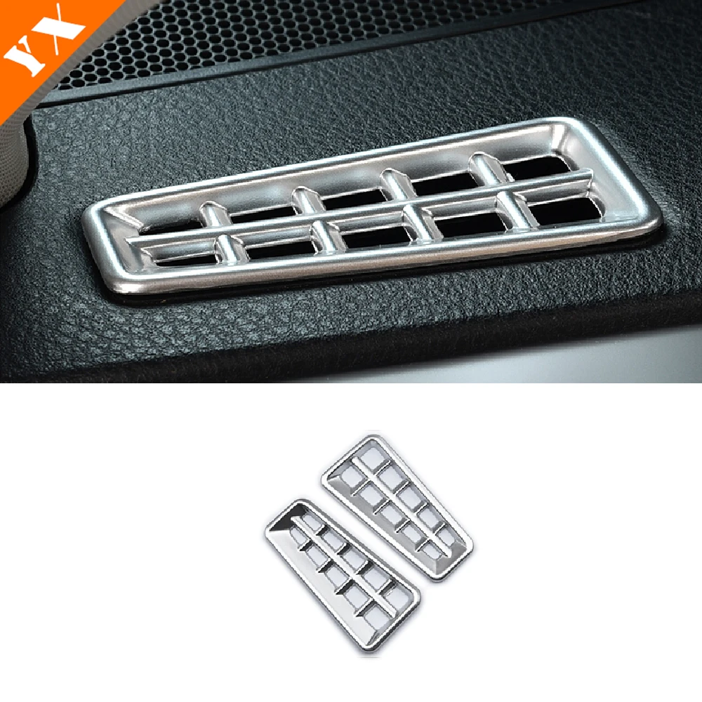 

For Toyota RAV4 2016 2017 2018 Accessories Silver Car front dashboard air conditioner outlet AC vent Sticker cover interior