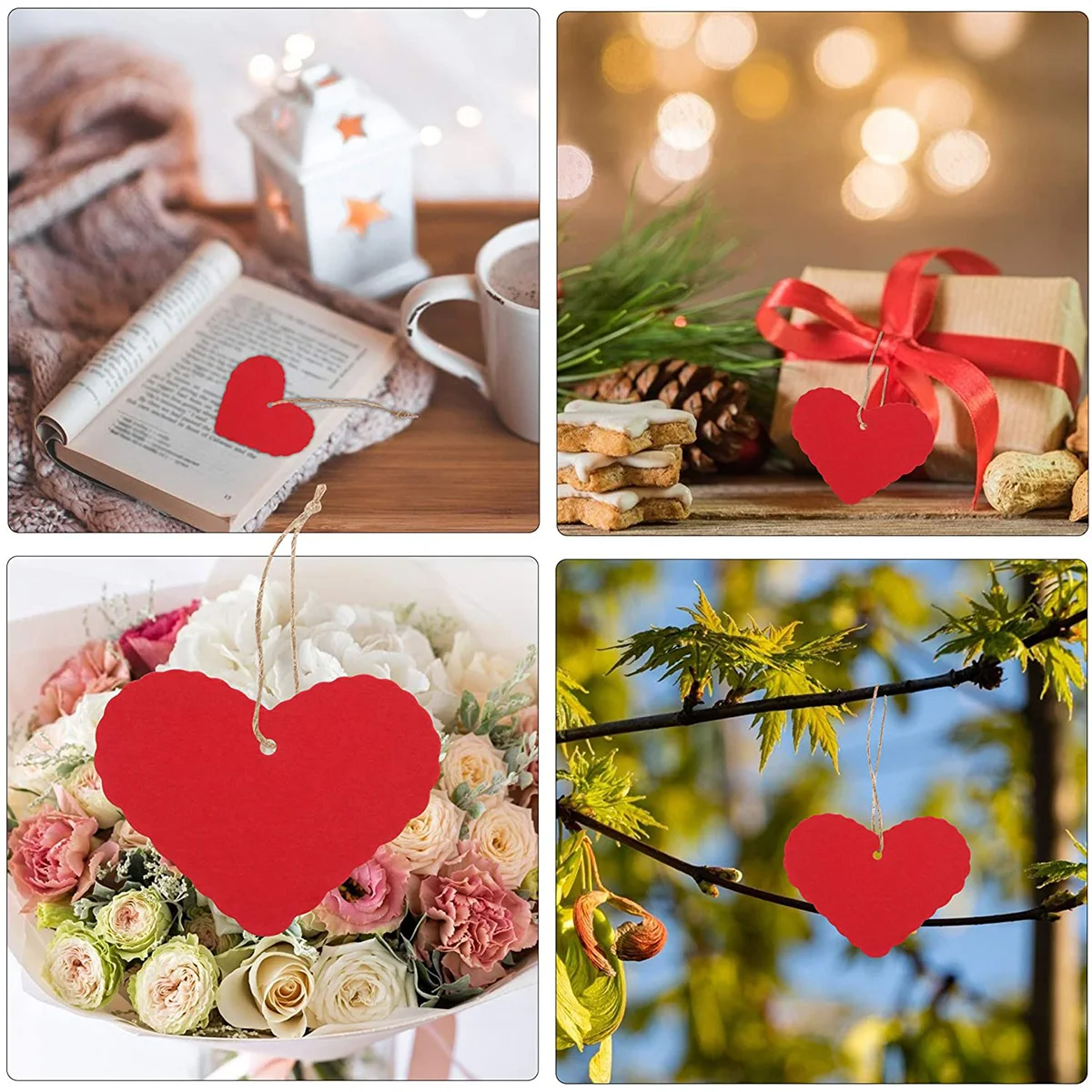 100 шт. бирки для подарков на день Святого Валентина | Дом и сад