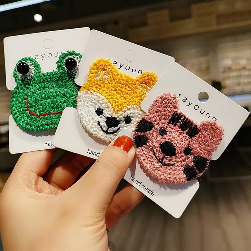 Заколки для волос с милыми мультяшными животными заколки медведями модные