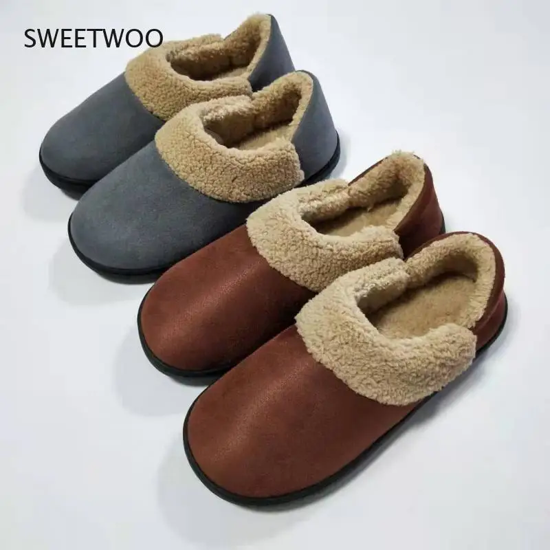 Зимние/Осенние тапочки для влюбленных Уютная теплая уличная домашняя обувь