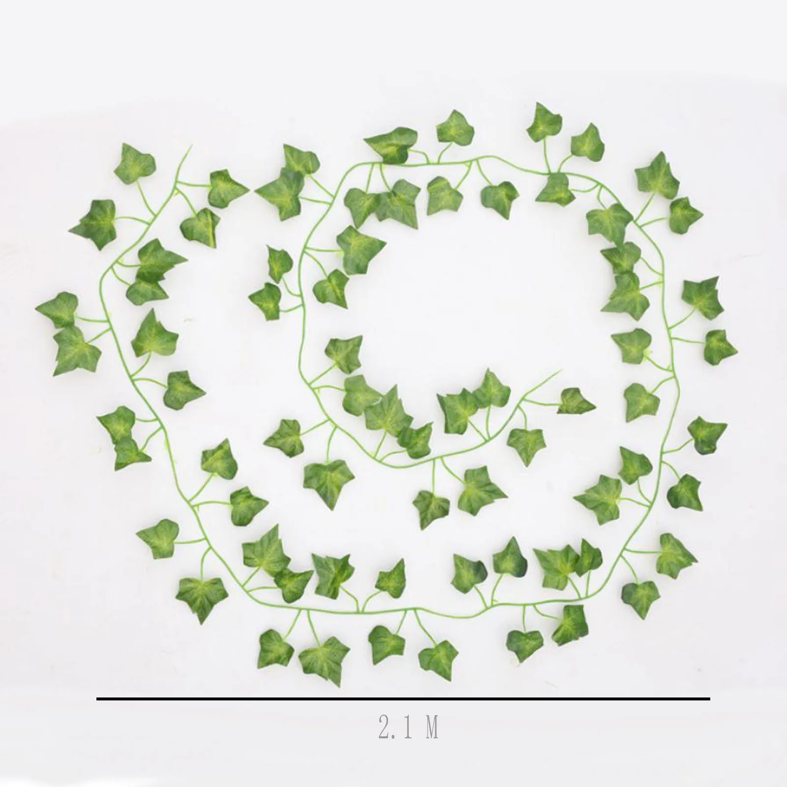

10PCS 2M Ivy Green Fake Leaves Garland Plant Vine Foliage Home Decor Plastic Rattan String Wall Decor Artificial Plants #N