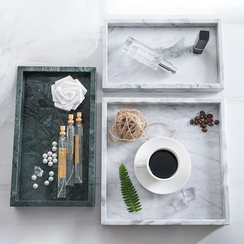 Мраморная сервировочная тарелка для хлеба сыра из натурального мрамора