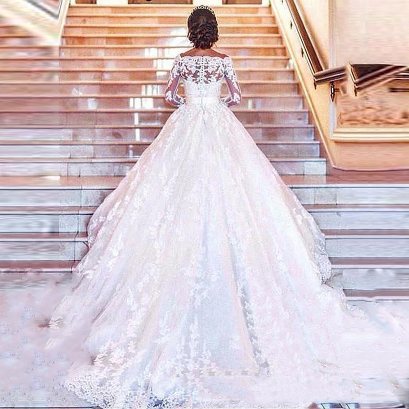 SHJ313 Vestidos De Novia, длинные рукава, кружевные свадебные платья,, Alibaba, на заказ, винтажные, для невесты, новая мода, Robe De Mariee