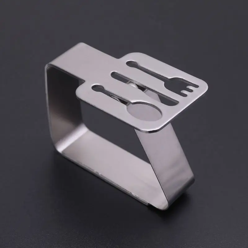 

4Pcs Tableware Stainless Steel Table Cloth Tablecloth Clip Clamps Holder For Party Wedding Supplies Picnic Tools L5YE