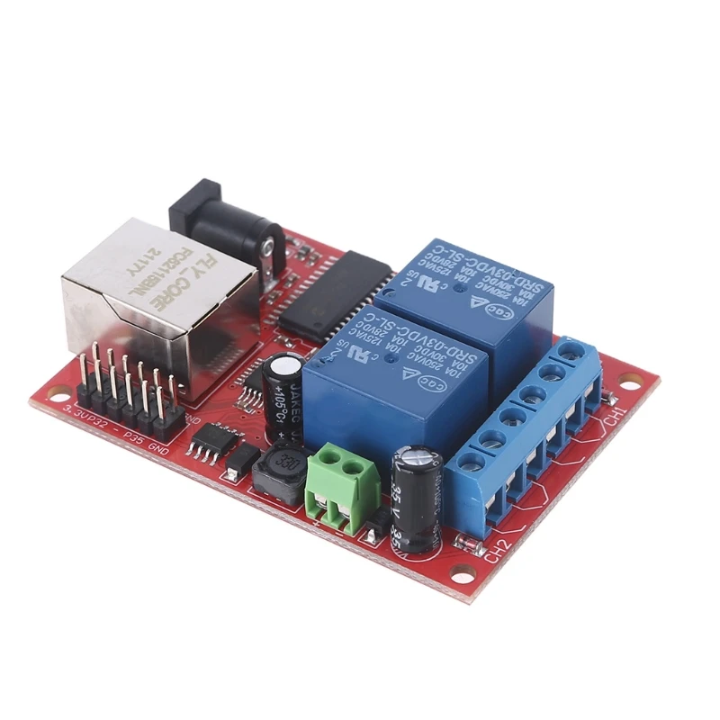 LAN Ethernet 2 Way Relay Board Delay Switch TCP/UDP Controller Module Web Server-3Z | Обустройство дома