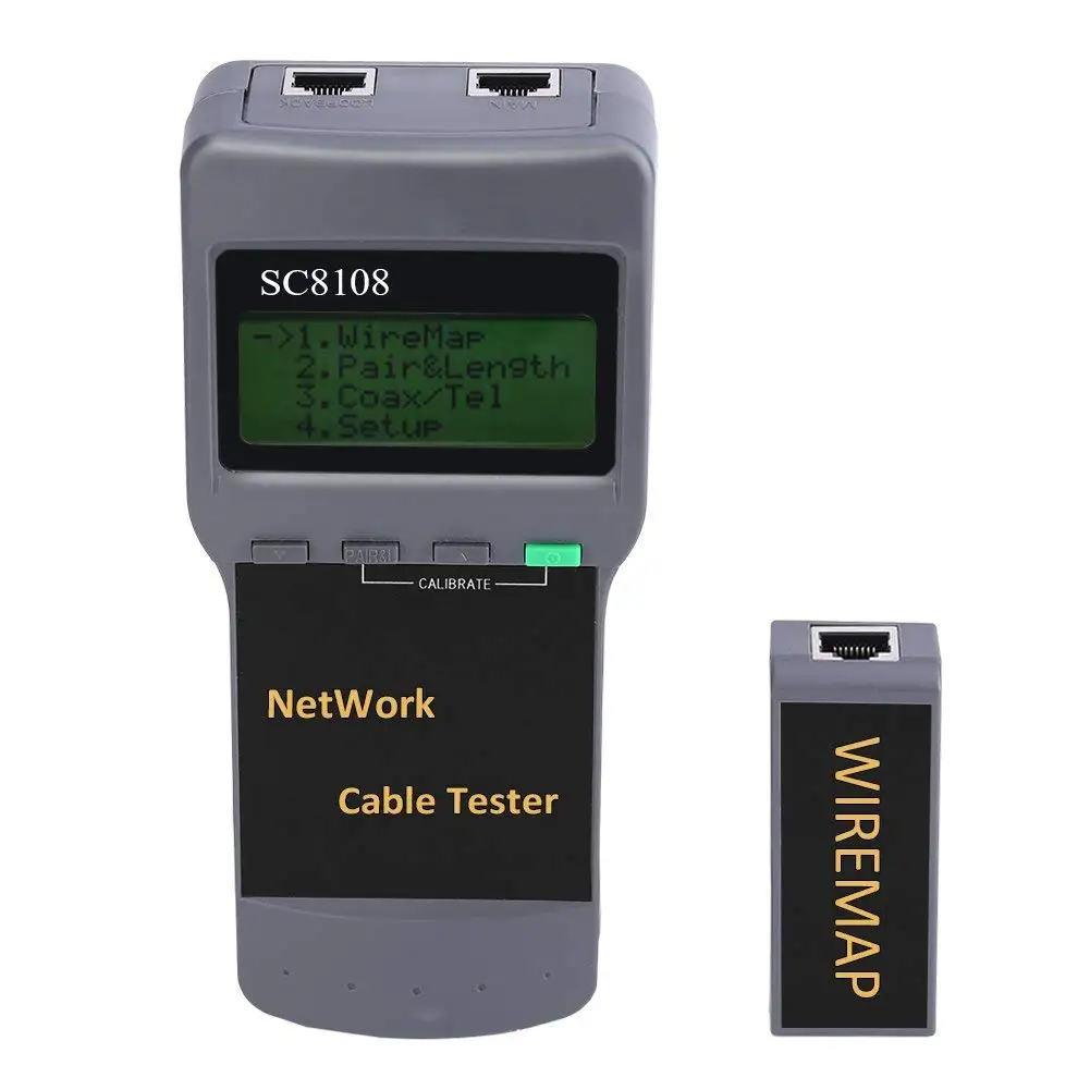 

Portable Network LAN Length Cable Tester Meter Digital Network LAN Phone Cable Tester & Meter With LCD Display 5E 6E CAT5 RJ45