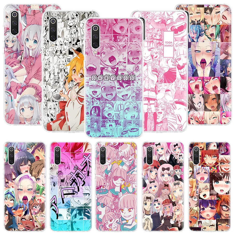

Japan Anime Girl Manga Face Phone Case For Xiaomi Mi 11T 11 Lite Ultra 11i 12 Pro 12X 10T 10 9 9T 8 5X 6X Cover Pattern Capa Sof