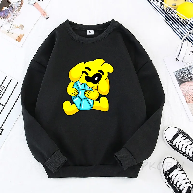 

Свитшот мужской/женский с круглым вырезом и принтом из аниме-игры