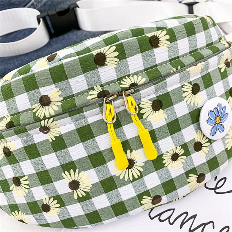 Подарок леди лето милые ромашки Сумки Женский 2020 новый модный плед девушка