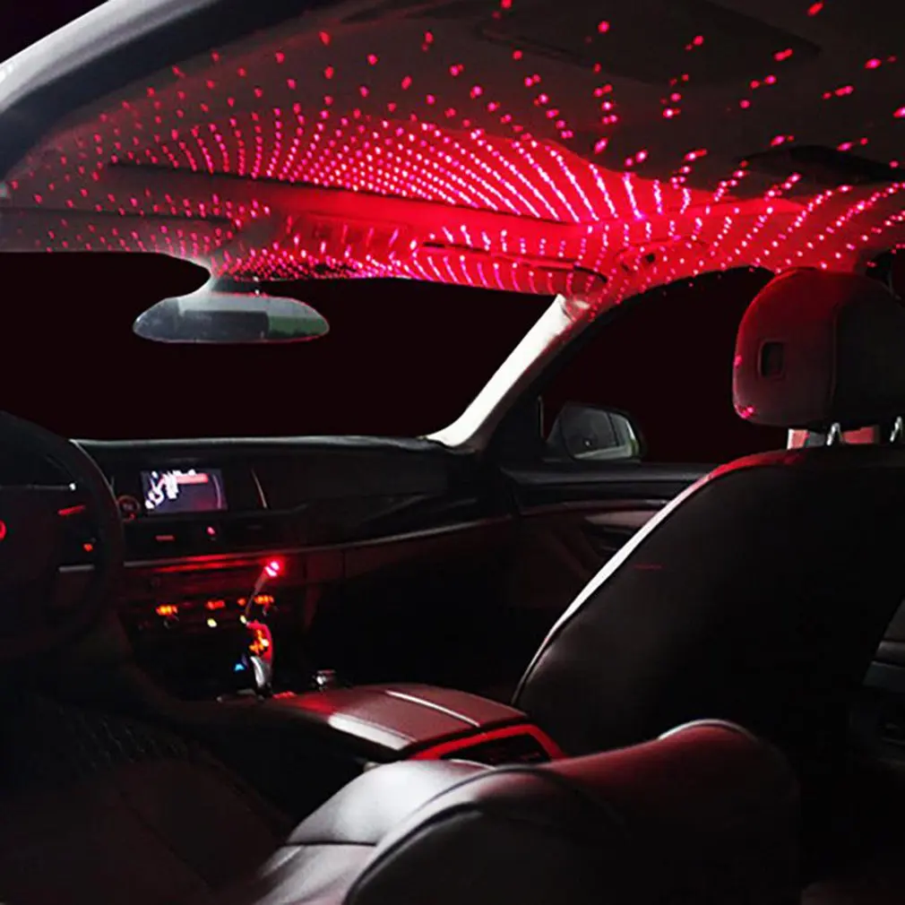 

Мини светодиодный автомобиль на крышу Звездный Ночник проектор атмосфера галактика лампа USB декоративная лампа Регулируемый интерьер автомобиля декоративный свет