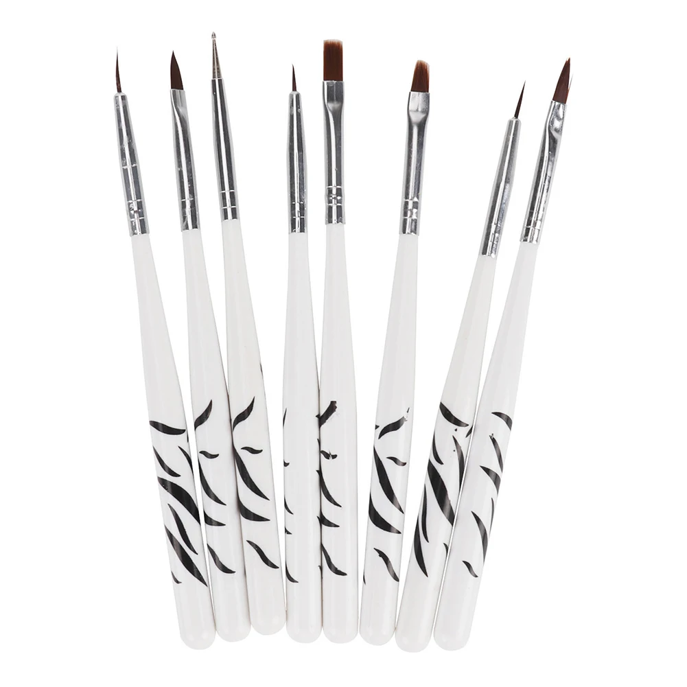 8 шт. цветочные лепестки прочный макияж портативный набор ручек для рисования лак