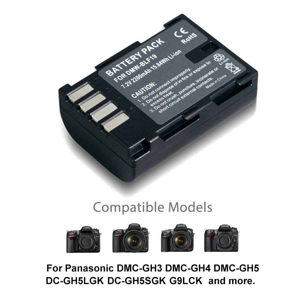 PALO 2200mAh DMW-BLF19E DMW-BLF19 камера батарея DMW BLF19 BLF19E + LCD двойное USB зарядное устройство для