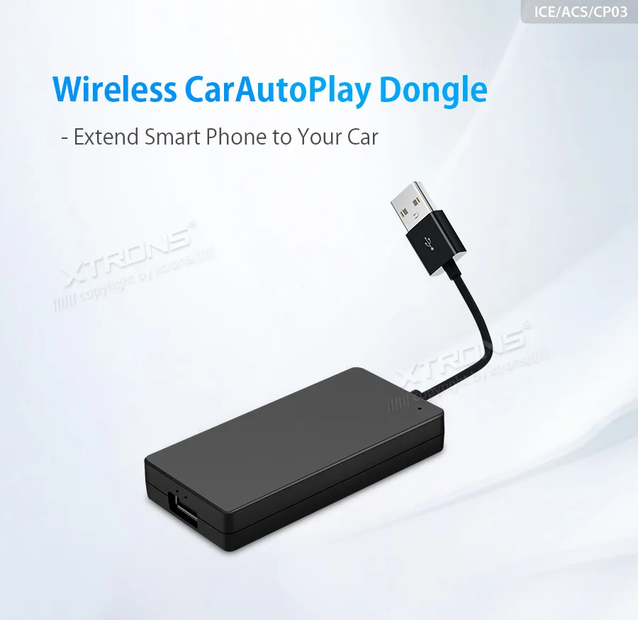 XTRONS CP03 беспроводной Автомобильный ключ CarAutoPlay для Apple CarPlay и Android автомобильный