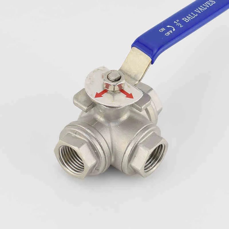 1/4 &quot3/8&quot 1/2 &quot3/4&quot 1 &quotBSP Женская резьба 304 нержавеющая сталь Трехходовой
