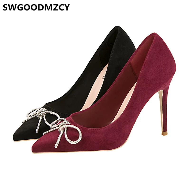 Туфли женские на шпильке винтажные элегантные туфли лодочки высокий каблук