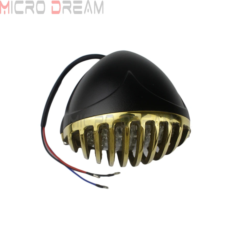 Винтажная мотоциклетная 5 &quotзубчатая фара латунная решетка крышка фары для Harley