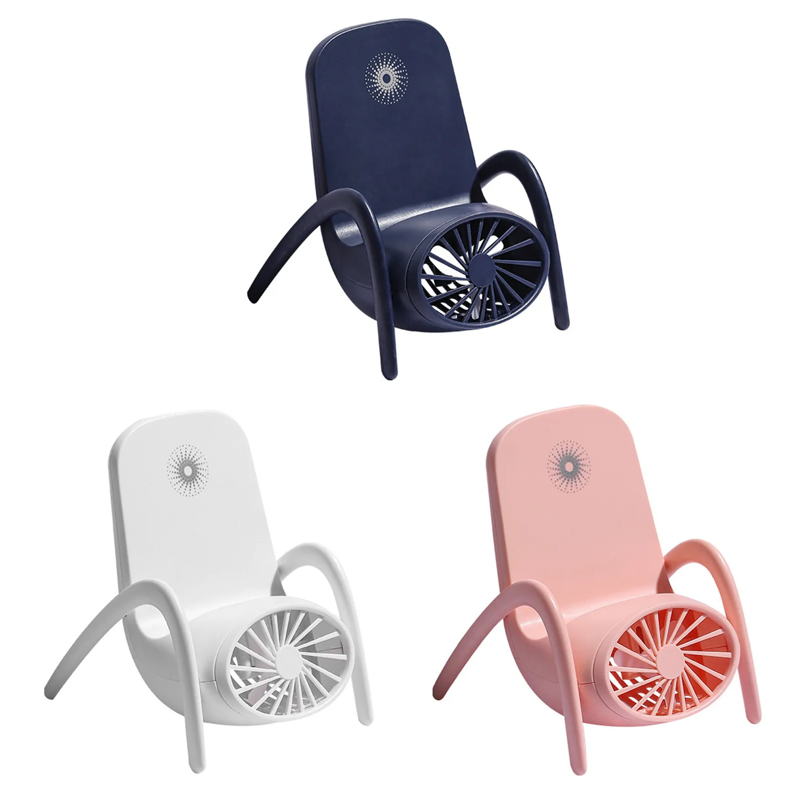 

2021 Latest USB Mini Desk Fan Mobile Phone Bracket 3 Speeds Large Endurance Low Consumption Portable Convenient