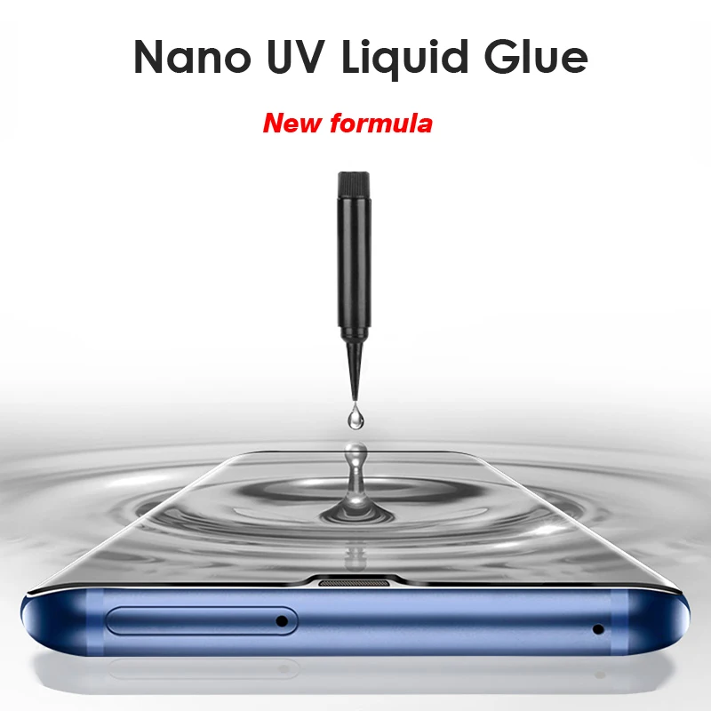 nano Liquid UV Tempered Glass film for huawei P50 P30 P40 pro Screen Protector For HUAWEI Mate 20 30 40 pro UV protection glass