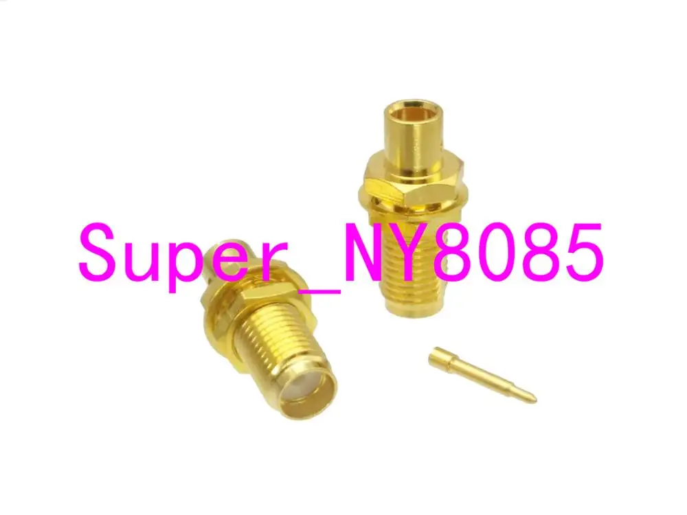 Разъем RP * SMA Гнездовой разъем Полужесткий RG402 0 141 &quotкабель прямой|bulkhead connector|l connectorbulkhead 1/2 |