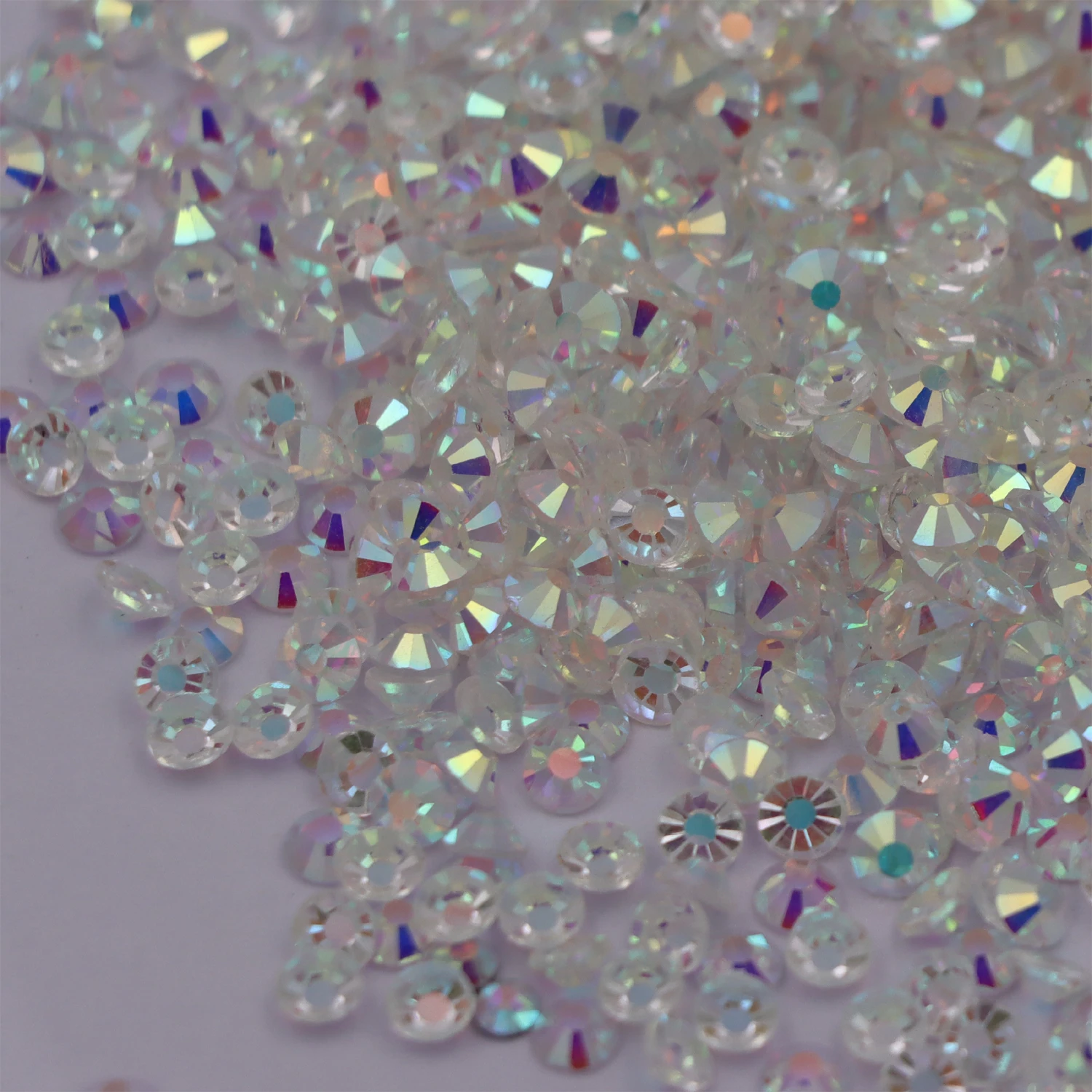 Clear AB SS3-SS34 Flat Back Non Hotfix Rhinestone Glass Crystals Gem For 3D Nail Art Decoration