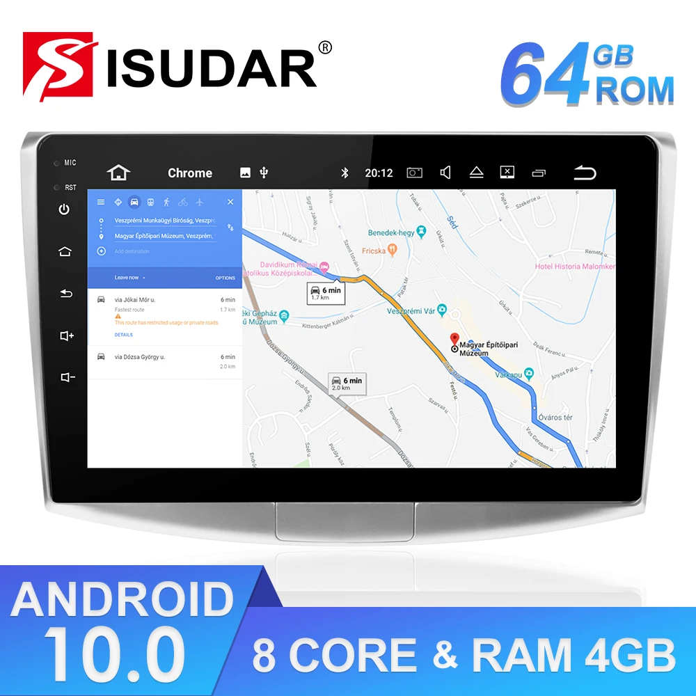 Isudar 1 Din Авто Радио Android 10 для VW/Volkswagen/Magotan/CC/Passat B6 B7 RAM 4 Гб ROM 64G Автомобильный