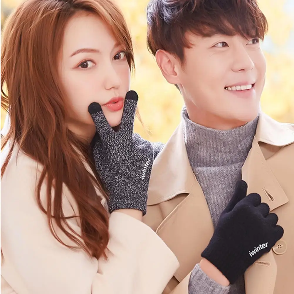 

Мужские и женские зимние перчатки, водонепроницаемые теплые флисовые перчатки, лыжные перчатки для экрана, противоскользящие перчатки для ...