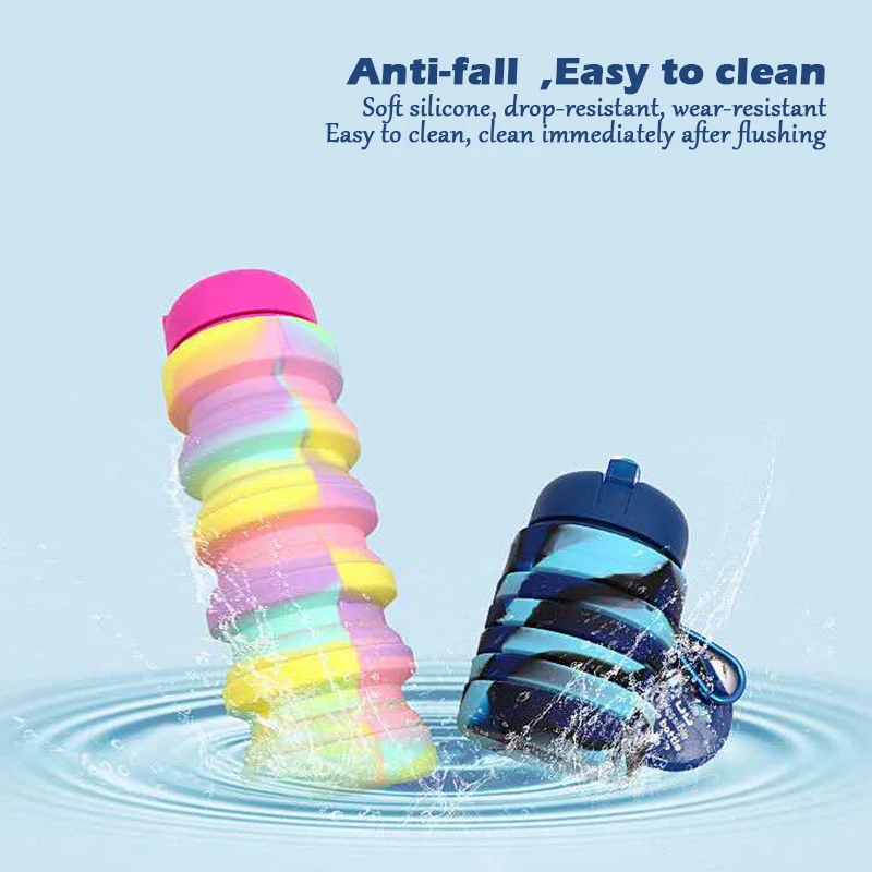 500 мл бутылка для воды камуфляжная Портативная Складная чашка спорта на открытом