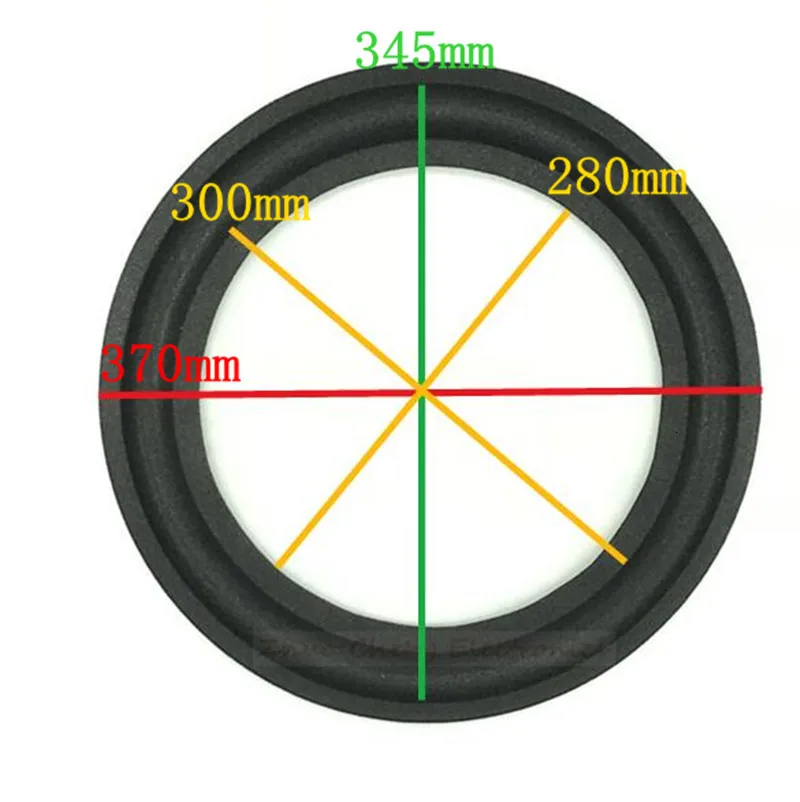 2 pieces 15 inch woofer loudspeaker Bass speaker surrounds repair foam (370mm/345mm/300mm/280mm) | Электроника