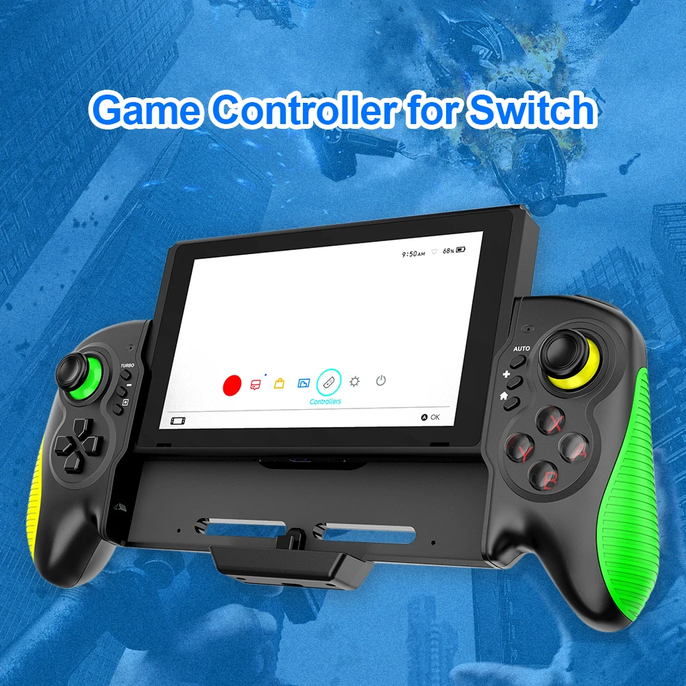 

Vibration Gamepad Joystick STK-7037 Controller for Nintendo Switch 6-Axis Gyro Turbo Dual Motor Vibration for PC Controll
