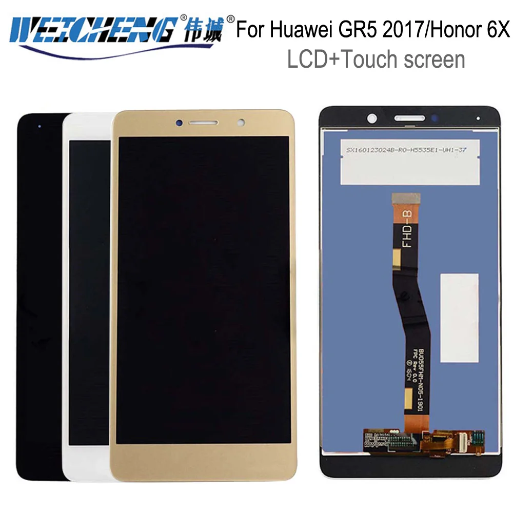 5 &quotдля Huawei GR5 2017/Honor 6X ЖК дисплей + сенсорный экран в сборе запасные части