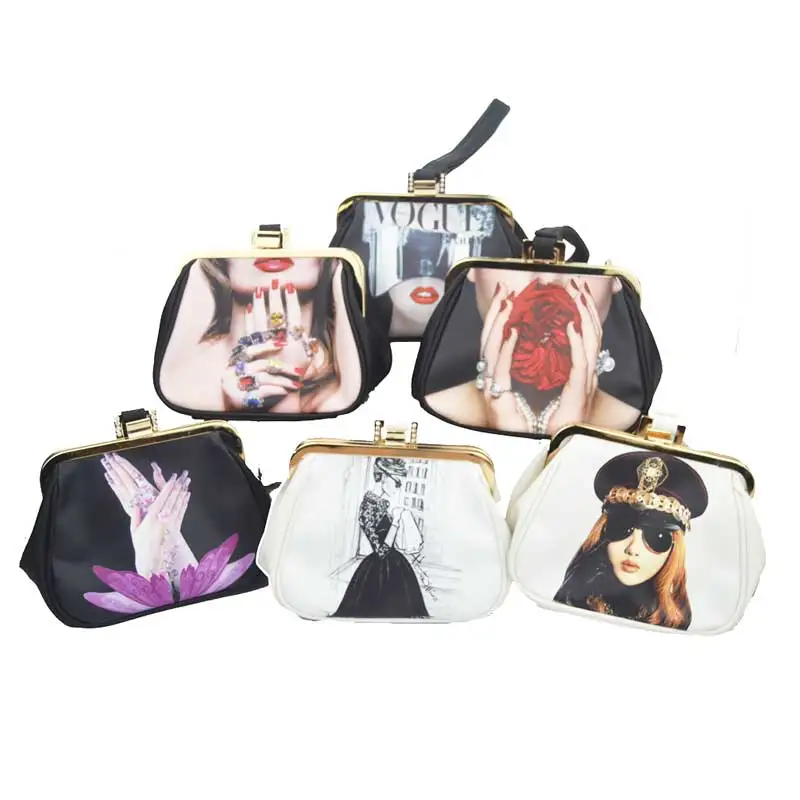 Модная женская кожаная сумка с рисунком персонажа универсальная Сумочка для